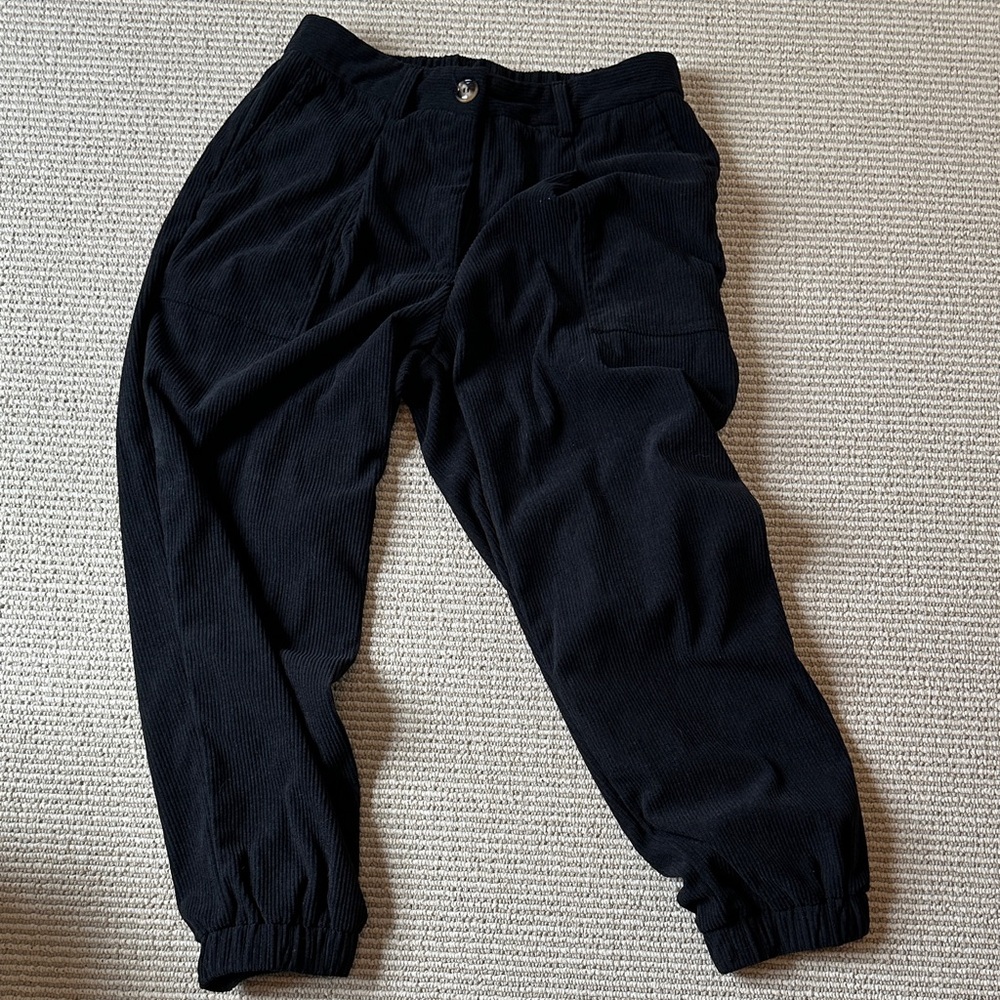 HALARA Black Corduroy Joggers